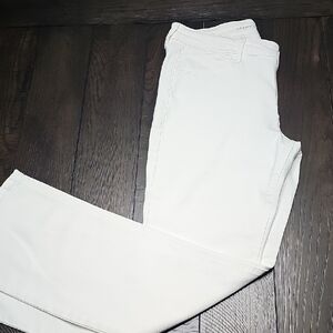 Old Navy Women's White Straight Leg Boot Cut Jeans